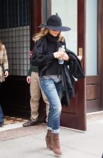 JENNIFER ANISTON Leaving Her Hotel in New York 04/27/2015