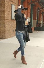 JENNIFER ANISTON Leaving Her Hotel in New York 04/27/2015