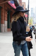 JENNIFER ANISTON Leaving Her Hotel in New York 04/27/2015