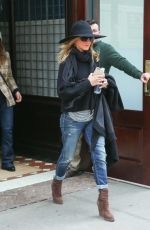 JENNIFER ANISTON Leaving Her Hotel in New York 04/27/2015