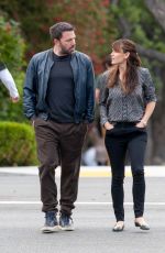 JENNIFER GARNER and Ben Affleck Out in Brentwood 04/24/2015