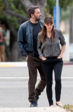 JENNIFER GARNER and Ben Affleck Out in Brentwood 04/24/2015