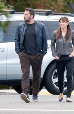 JENNIFER GARNER and Ben Affleck Out in Brentwood 04/24/2015