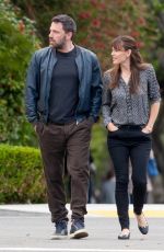 JENNIFER GARNER and Ben Affleck Out in Brentwood 04/24/2015