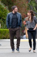 JENNIFER GARNER and Ben Affleck Out in Brentwood 04/24/2015