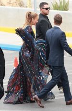 JENNIFER LOPEZ Arrives at American Idol Set in Hollywood 04/22/2015