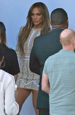 JENNIFER LOPEZ Arrives at American Idol Set in West Hollywood