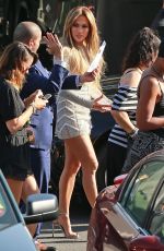 JENNIFER LOPEZ Arrives at American Idol Set in West Hollywood