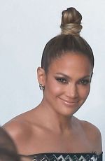JENNIFER LOPEZ in Tight Dress at American Idol Set in West Hollywood