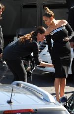 JENNIFER LOPEZ in Tight Dress at American Idol Set in West Hollywood