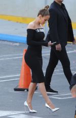 JENNIFER LOPEZ in Tight Dress at American Idol Set in West Hollywood