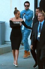JENNIFER LOPEZ in Tight Dress at American Idol Set in West Hollywood