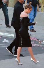 JENNIFER LOPEZ in Tight Dress at American Idol Set in West Hollywood