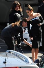 JENNIFER LOPEZ in Tight Dress at American Idol Set in West Hollywood