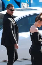 JENNIFER LOPEZ in Tight Dress at American Idol Set in West Hollywood