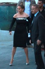 JENNIFER LOPEZ in Tight Dress at American Idol Set in West Hollywood