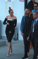 JENNIFER LOPEZ in Tight Dress at American Idol Set in West Hollywood