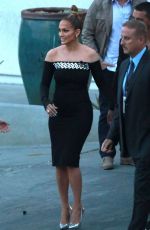 JENNIFER LOPEZ in Tight Dress at American Idol Set in West Hollywood