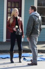 JENNIFER MORRISON on the Set of Once Upon a Time in Richmond