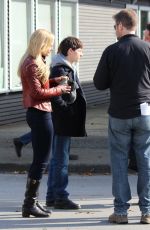JENNIFER MORRISON on the Set of Once Upon a Time in Richmond