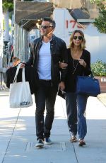 JESSICA ALBA and Cash Warren Out and About in Beverly Hills