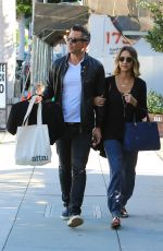 JESSICA ALBA and Cash Warren Out and About in Beverly Hills