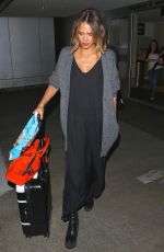 JESSICA ALBA Arrives Back at LAX From New York