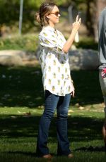 JESSICA ALBA at Coldwater Canyon Park in Beverly Hills 04/18/2015
