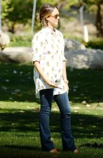 JESSICA ALBA at Coldwater Canyon Park in Beverly Hills 04/18/2015