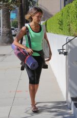 JESSICA ALBA Jeading to Yoga Class in Los Angeles
