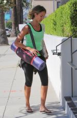 JESSICA ALBA Jeading to Yoga Class in Los Angeles
