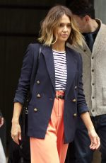 JESSICA ALBA Leaves Her Hotel in New York