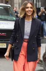 JESSICA ALBA Leaves Her Hotel in New York