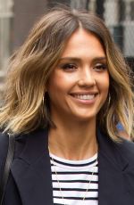 JESSICA ALBA Leaves Her Hotel in New York