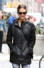 JESSICA ALBA Out and About in Soho in New York