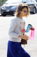 JESSICA ALBA Out and About in West Hollywood 04/23/2015