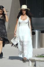 JESSICA LOWNDES Leaves Her Hotel in Los Angeles