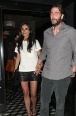 JORDANA BREWSTER and Andrew Form Out for Dinner in Los Angeles
