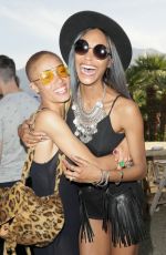 JOURDAN DUNN at Coachella Backstage at Soho Desert House