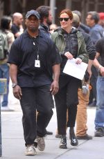 JULIA ROBERTS on the Set of Money Monster in New York 04/18/2015