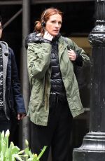 JULIA ROBERTS on the Set of Money Monster in New York 04/19/2015