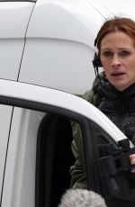 JULIA ROBERTS on the Set of Money Monster in New York 04/19/2015
