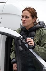 JULIA ROBERTS on the Set of Money Monster in New York 04/19/2015