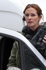 JULIA ROBERTS on the Set of Money Monster in New York 04/19/2015