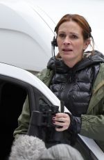 JULIA ROBERTS on the Set of Money Monster in New York 04/19/2015