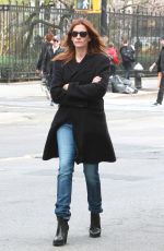 JULIA ROBERTS Out and About in New York 04/18/2015