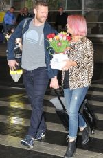 JULIANNE HOUGH and Brooks Laich Kissiing at the Airport in Washington
