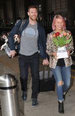 JULIANNE HOUGH and Brooks Laich Kissiing at the Airport in Washington