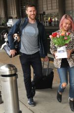 JULIANNE HOUGH and Brooks Laich Kissiing at the Airport in Washington