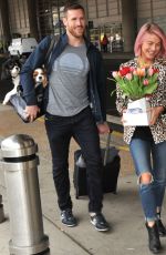 JULIANNE HOUGH and Brooks Laich Kissiing at the Airport in Washington